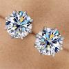 Fashion Versatile Female Cubic Zirconia Stud Earrings High Quality Silver Color Ear Piercing Earrings Women Jewelry Bulk