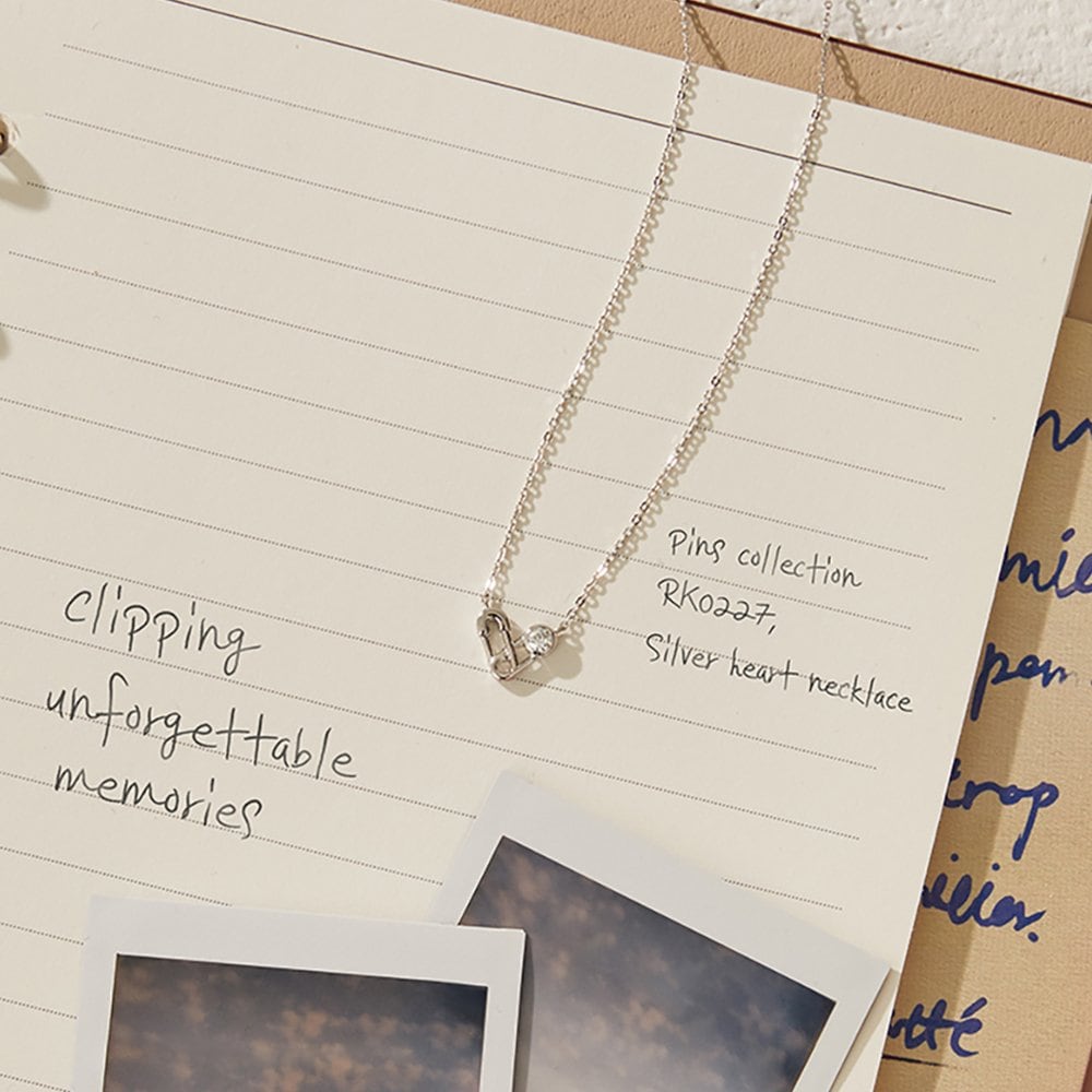 [Rosemont] Silver Necklace Pins Rk0227