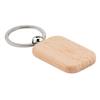 Poty Wood Rectangular Wooden Keyring