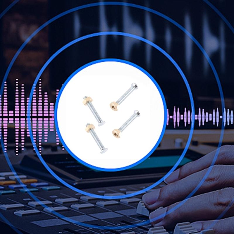 4 шт. Винты из нержавеющей стали 6 мм Крепежные винты для панели крепления картриджа проигрывателя Запасные винты для крепления картриджа