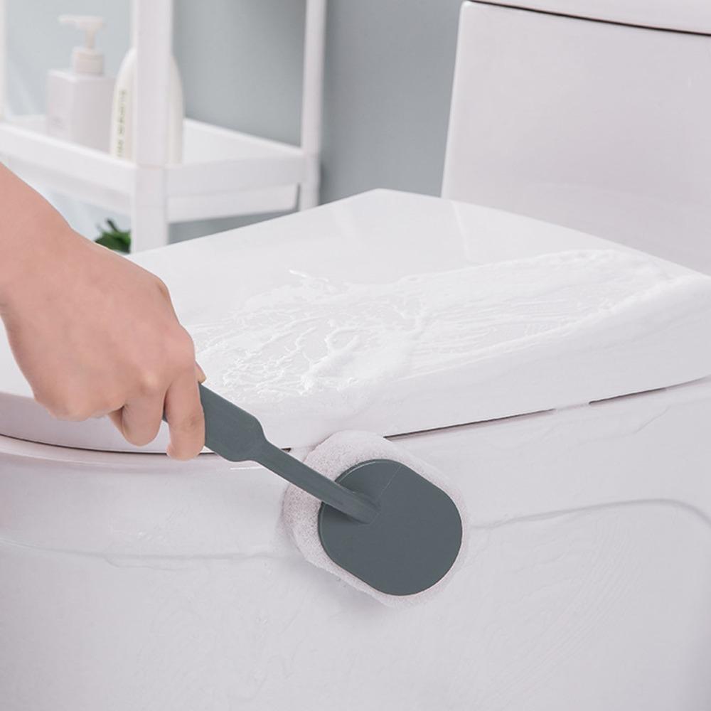 2pcs Sponge Head Bathroom Scrubber Long Handle Long Handle Scrubber Bathtub Scrubbing