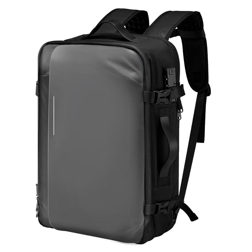 Vacuum Travel Backpack, 65L, Expandable Vacuum Seal Compression Travel Backpack with Pump, with TSA-Approved Lock, Airback Vacpack, Water-Resistant