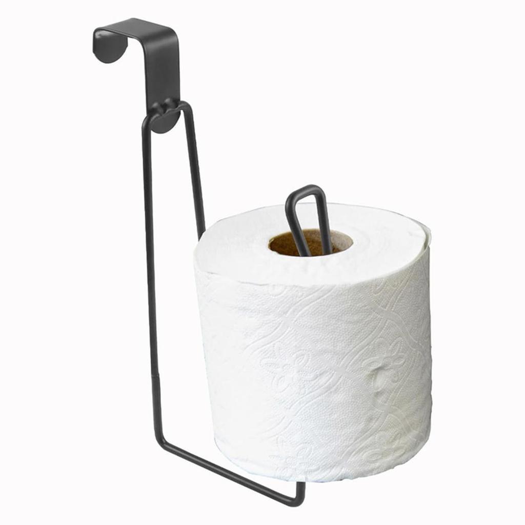 1Pc Iron Toilet Roll Paper Holder Organizer Wall Mount Storage Stand Kitchen Bathroom No Drill Tissue Towel Dispenser