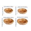 Irregular Shape Fruit Tray Polished Serving Bowl Practical Wooden Salad Bowl  Vegetable