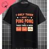 Funny Table Tennis Graphic Tshirt With Pingpong Boys Desgin Casual Sports Pure Cotton Short Sleeve Tshirt Outdoor Clothing
