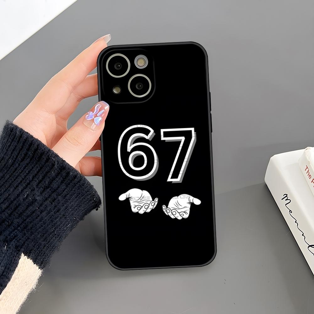 67 Six Seven Phone Case For Iphone 17 Air 15 Pro Max 14 Pro 16 Plus 12 13 11 Xr X Xs 8 7 Plus Back Cover