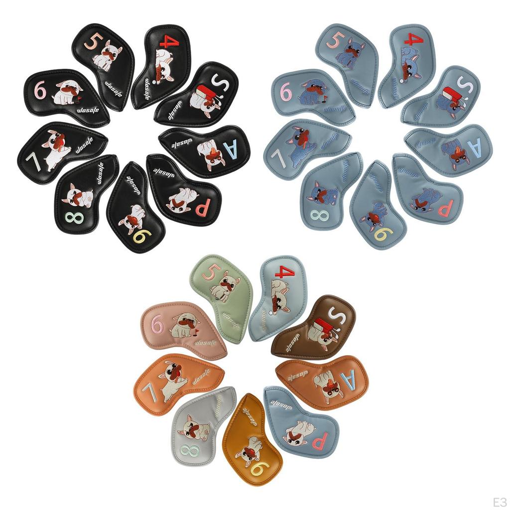 Комплект из 9 чехлов для головок клюшек для гольфа для защиты