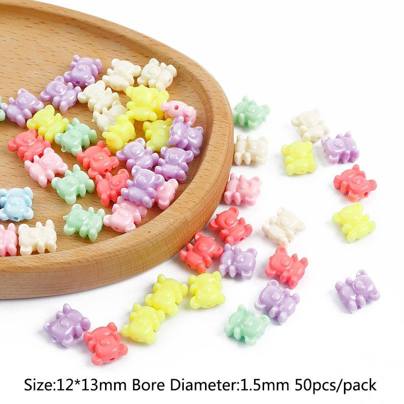 DIY Crafts Earrings Flower NEW Loose Beads Acrylic Pumpkin Shell Colorful Pendant For Jewelry Making 30g Accessories Necklace Bracelet