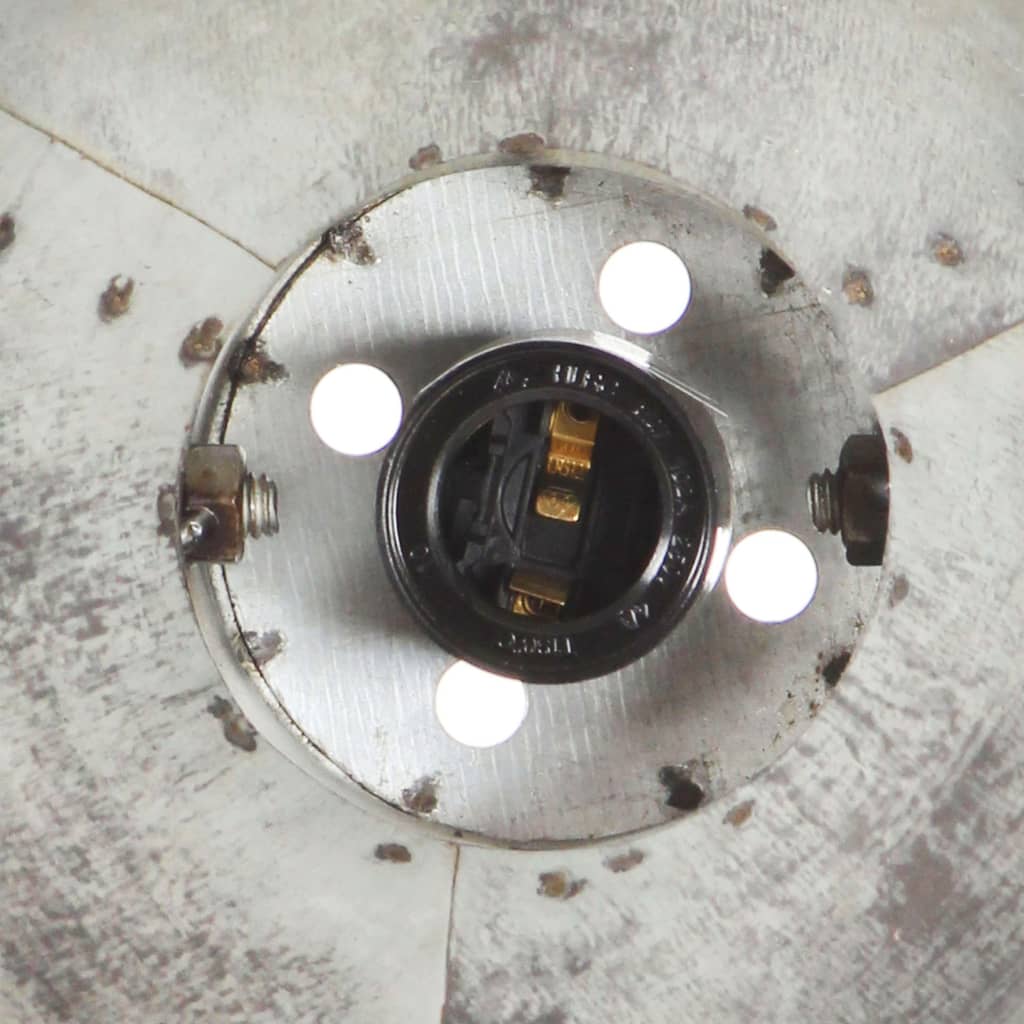 Wall Lamp Industrial Style Silver 45 x 25 cm E27