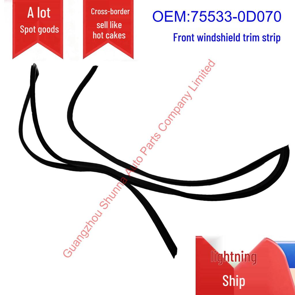 75533-0D070 подходит для Toyota 08 Vios NCP9#/ZSP92 полоса клеящая для лобового стекла.