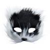 Realistic Half Face Mask Cartoon Masquerade Mask Funny Plush Cat Mask  Carnival Party