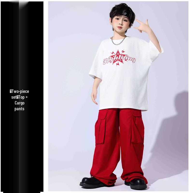 Hip Hop Style Street Dance Costumes for Kids: Trendy Summer Jazz Dance Outfits for Boys and Girls