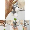 Adorable Schnauzer Plush Keychain Cute Dog Stuffed Animal Bag Charm