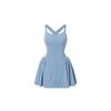 Womens Sleeveless Sports Dress With Built-in Bra Support Tennis Running Gym Outdoor Fitness