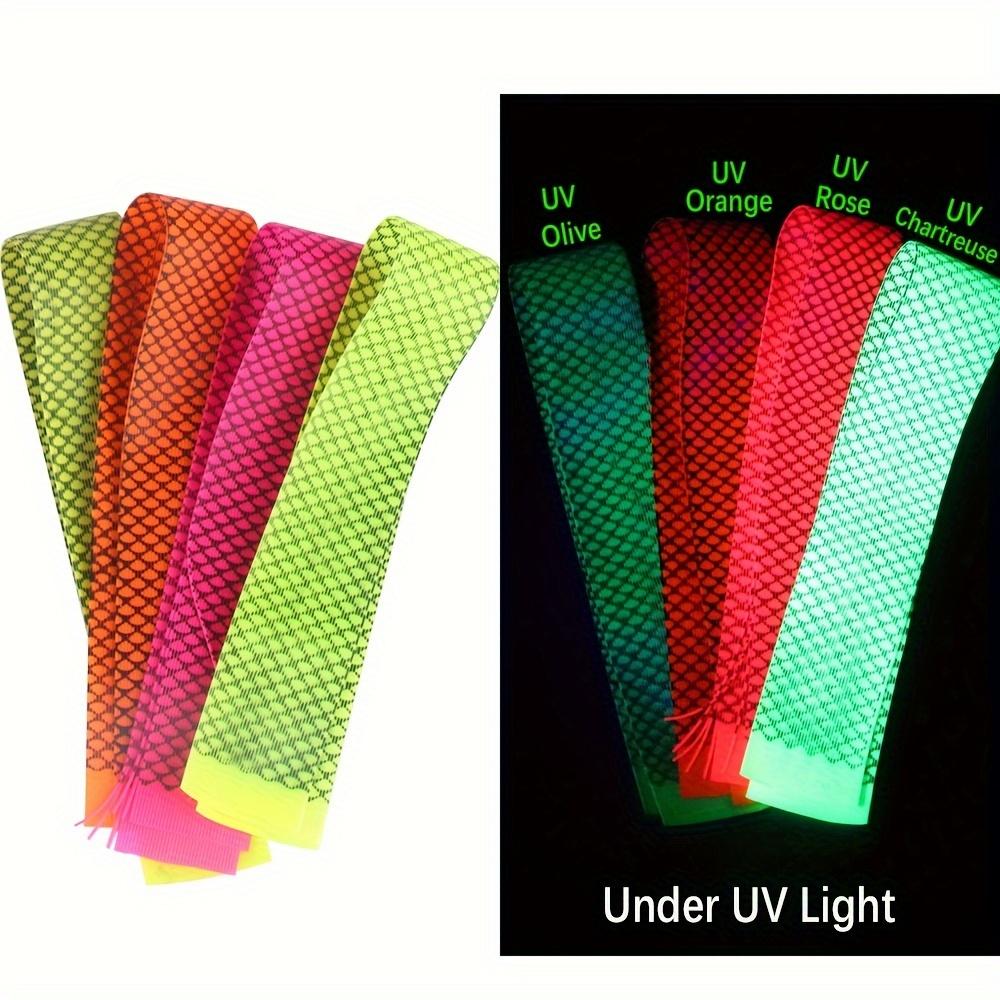 Bimoo 2PCS Silicone Round Grizzly Barred Rubber Legs Fishing Bait Streamer Fly Tying Material Jig Lure Skirt