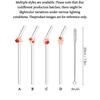 1/5pcs Strawberry Rabbit Decorated Glass Straw Perfect for Drinks Bendy Straw Back-To-School Gift Christmas Present 5