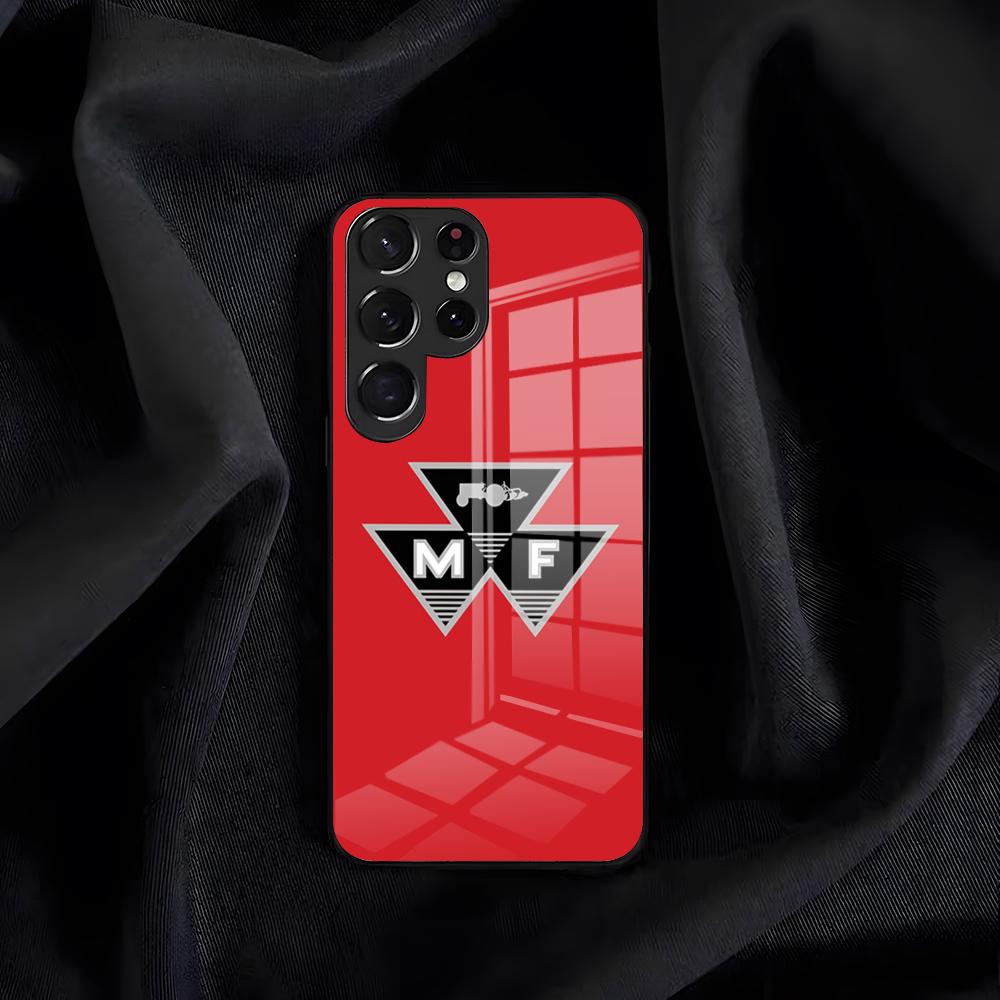 Чехол для телефона Massey Ferguson для Samsung S26 S25 Edge S24 S23 S22 S21 S20 Ultra Plus FE Стеклянная крышка