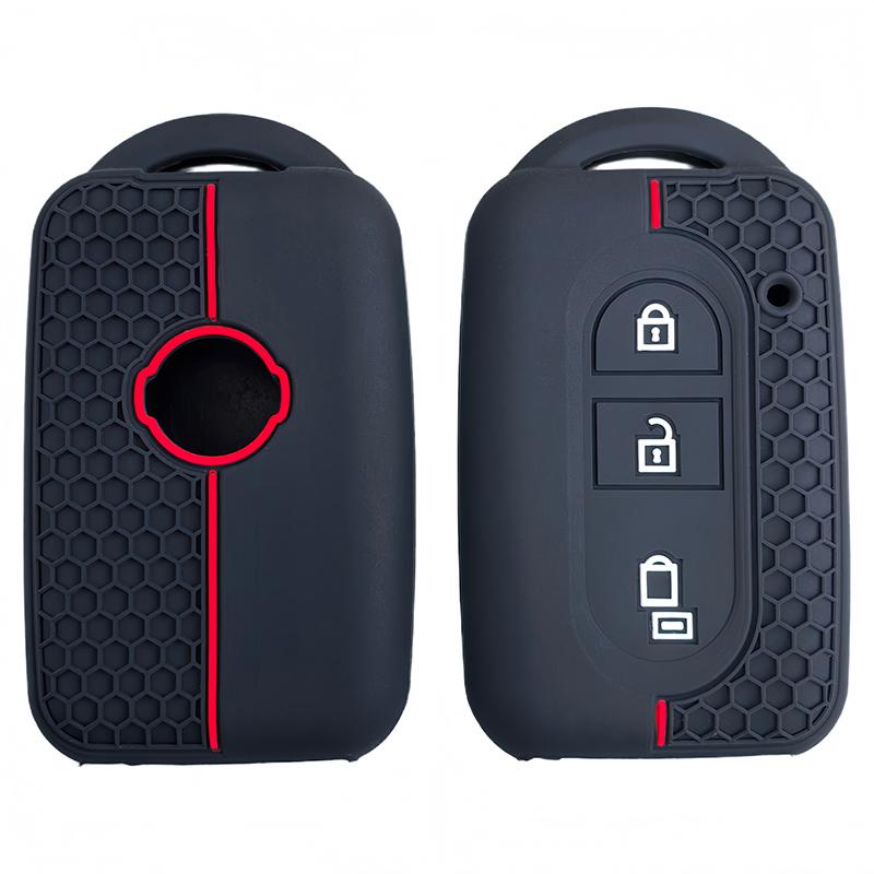 Силиконовый чехол для ключа для Nissan Qashqai Micra Juke X-Trail Navara Note Tiida Keyless Fob Shell Skin Keyring Holder Protector