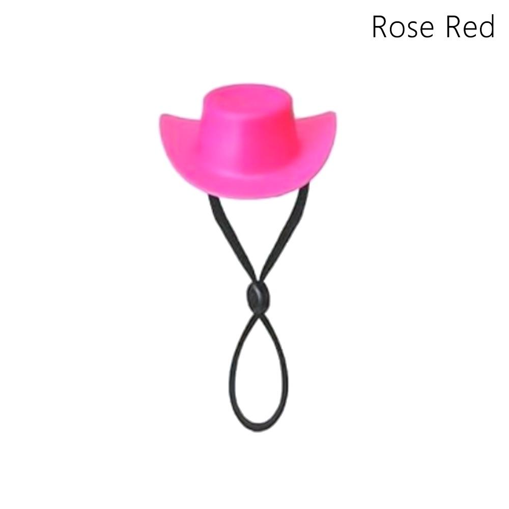Resin Cowboy Hat with Rope Goose Statue Cap Fun Mini Desk Goose Hat Desk Accessories
