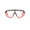 RUDYPROJECT DEFENDER Sports Black Matte Bumper Red Fluorescent Impact X2 Photochromic Red Lens 141mm Sunglasses, Frame, Lenses, Lenses, SP527406-0001,