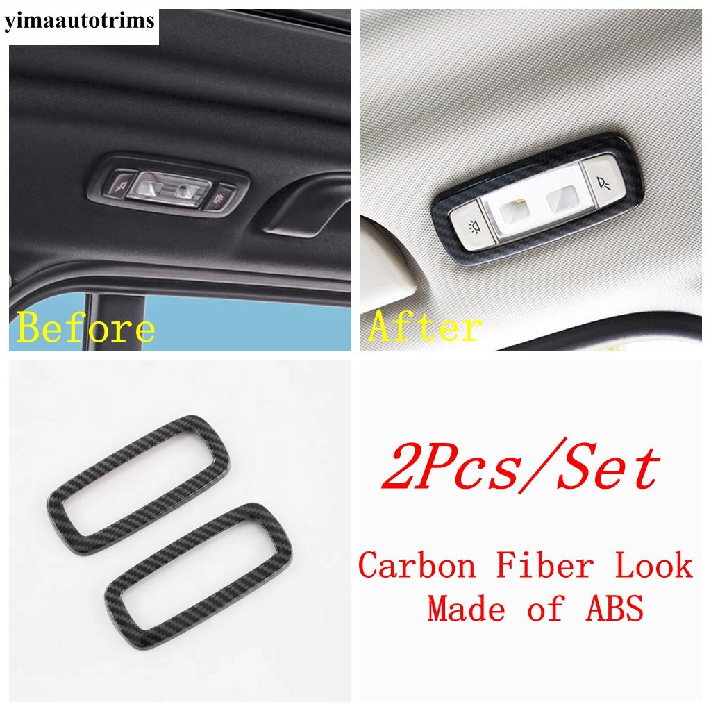Gear Panel / Dashboard Frame / Window Lift /Navigation Strip Cover Trim For BMW X3 iX3 X4 G01   Carbon Fiber Accessories