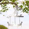 Goat Dachshund Metal Wind Chime Weather-proof Indoor Outdoor Garden Patio Animal Window Hanging Wind Bell Decoration Ornament Pendant Christmas Gifts