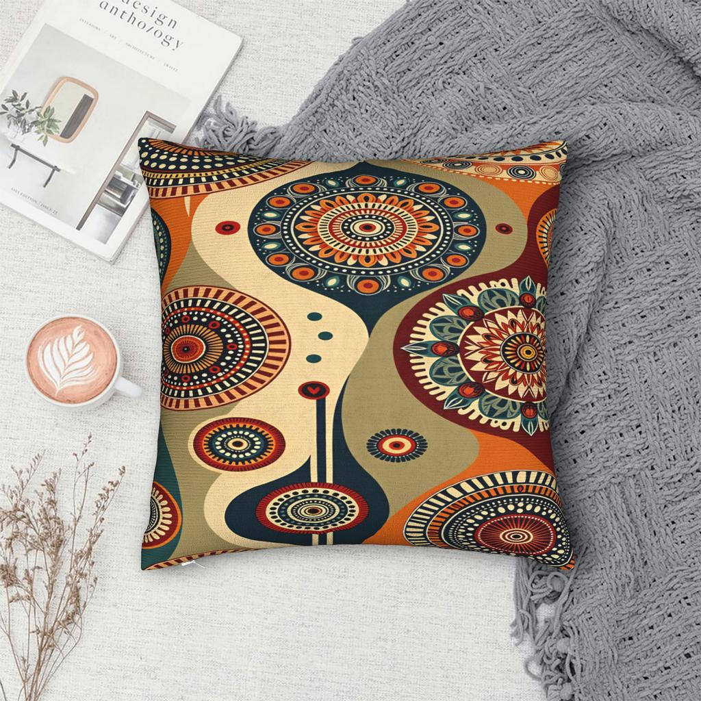 Pillow Case Bohemian Mandala Style Soft Pillow Cover For Living Room Sofa Kawaii Pillowcases