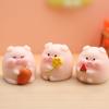 Мини-мультяшные украшения из смолы, микро-пейзажная скульптура, милая утка, поросенок, миниатюрные украшения для приборной панели автомобиля