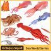 Морской Осьминог Рифовый Кальмар Игрушка Фигурка Пластиковая Модель Фигурка Веселая Образовательная Игра Мальчики Девочки Дети Возраст животные для 3 Дружелюбная к детям Развлекательная Безопасная