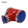 EPLUS Red Universal Silicone Tubing Hose T-shaped 3-way connector Car Intercooler Turbo Intake Pipe Coupler Multi Size