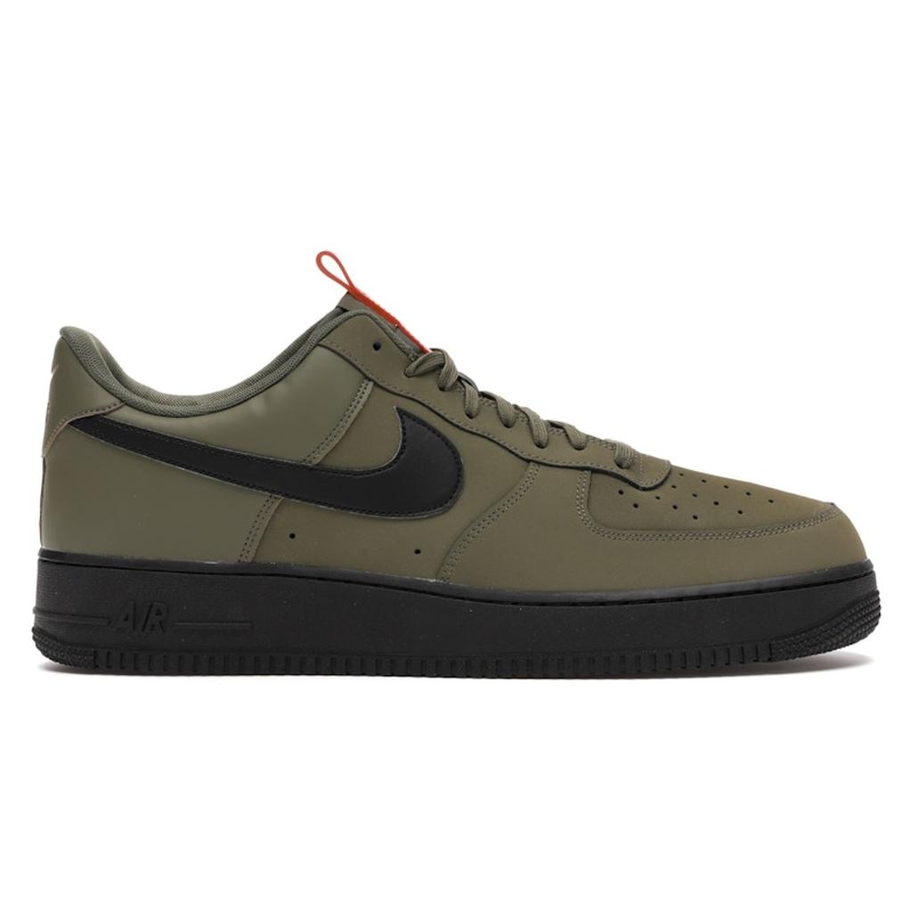 Nike Air Force 1 Low Medium Olive Мужские кроссовки Зеленая морская звезда Черные BQ4326-200
