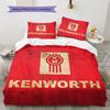 Постельное белье с рисунком Kenworth Декор для дома Подарок на день рождения (1 пододеяльник + 2 наволочки, без наполнителя)