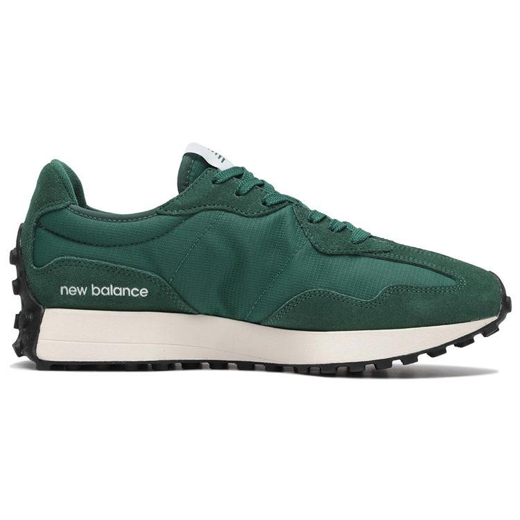 New Balance Кроссовки унисекс 327 Team Forest Green белые MS327GB