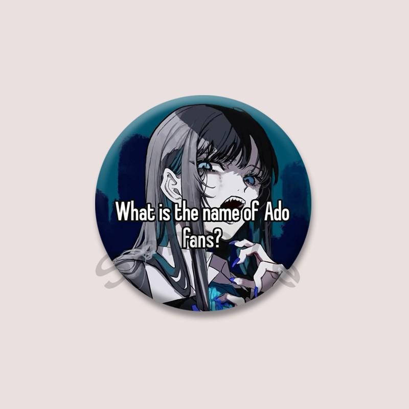 Ado Kyogen X Uta Soft Button Brooch Lapel Pins Cartoon Idol Badge Bag Clothes Decor Accessories Fans Collect Jewelry Gifts
