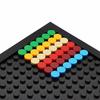 DIY Pixel Art Кирпичи 1x1 Круглая плитка Строительные блоки, совместимые с 98138 Массовая аниме-фигурка Сборка игрушек Подарок для