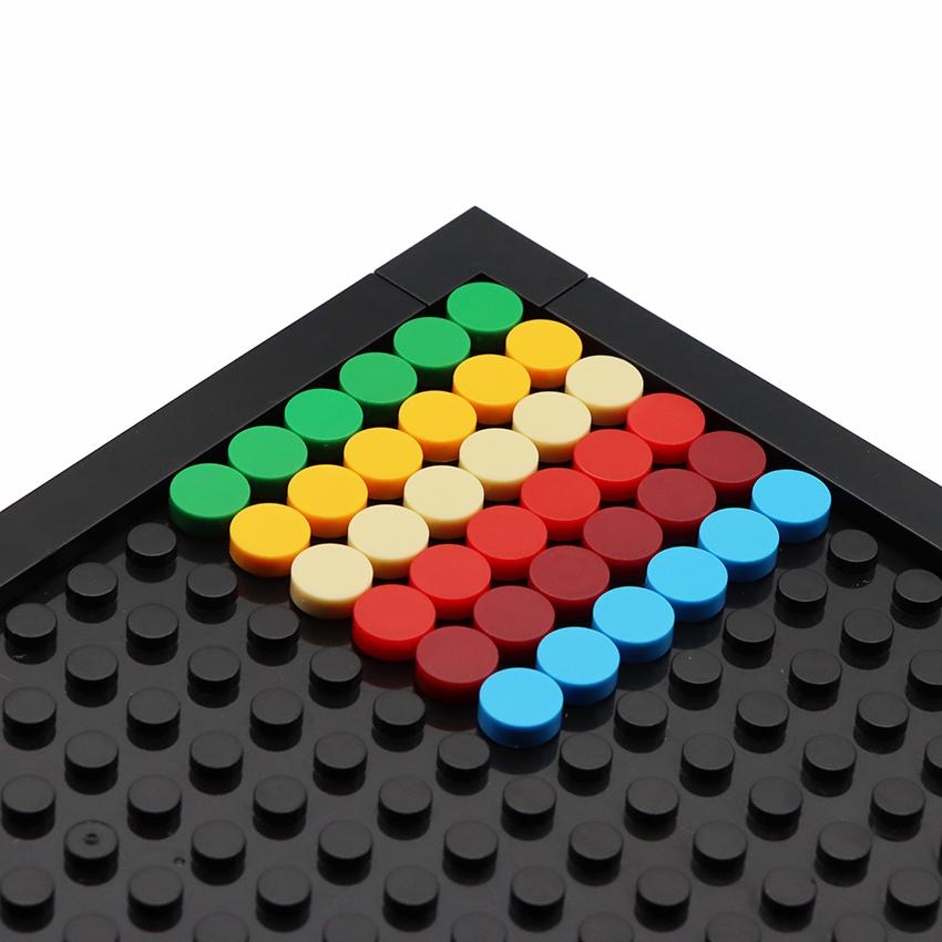DIY Pixel Art Кирпичи 1x1 Круглая плитка Строительные блоки, совместимые с 98138 Массовая аниме-фигурка Сборка игрушек Подарок для