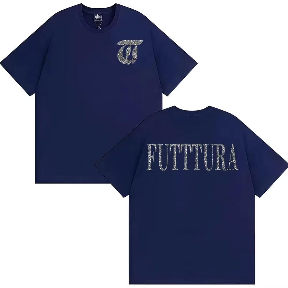 Singer Tini Stoessel Futtura Album Logo Tshirt Mens Women Clothing Harajuku Aesthetic Tshirts Casual High Quality Cozy T Shirt