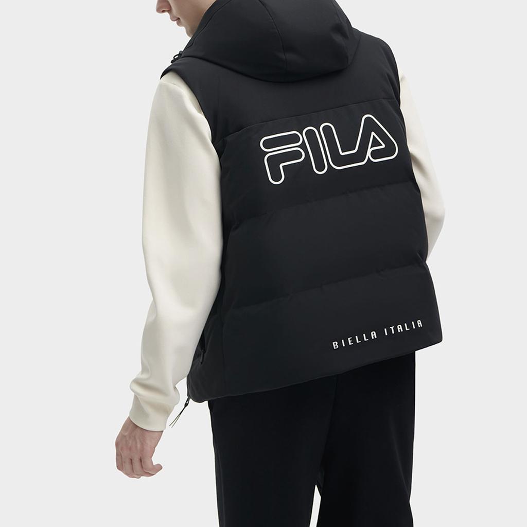 New FILA Down Vest Men's Jet Black F11M349908FBK