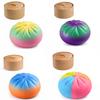 Colorful Gradient Bao Squishy Soft Slow Rising Food Shape Stress Ball Realistic Bao Fidget Toy Anxiety Relief Gift for All Ages