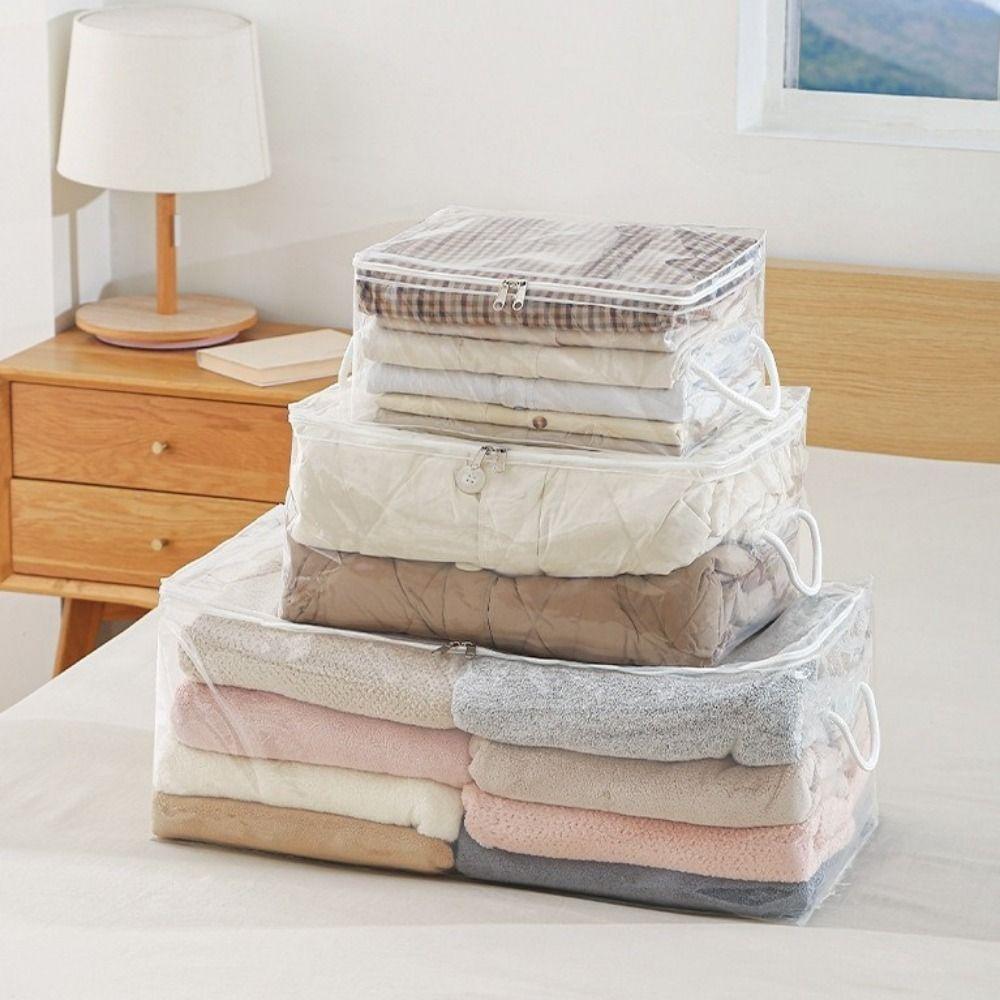 Large Capacity Clothes Quilt Storage Bag Dust-proof Clothes Storage Bag Moving Packing Bag  Closet
