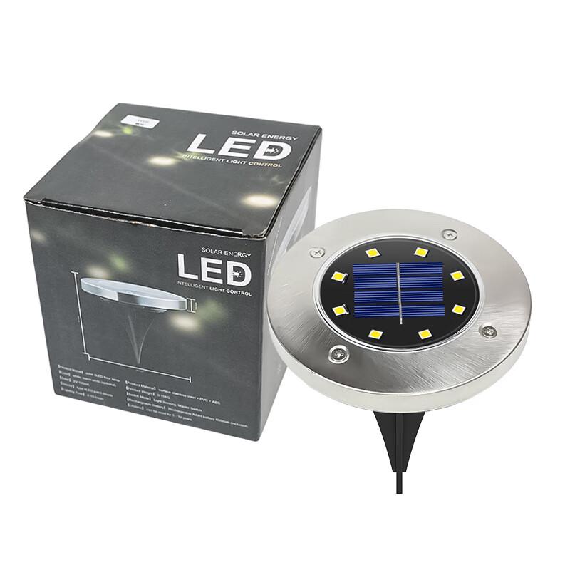 Xuanyong Solar Powered Stainless Steel Garden Disk Lights