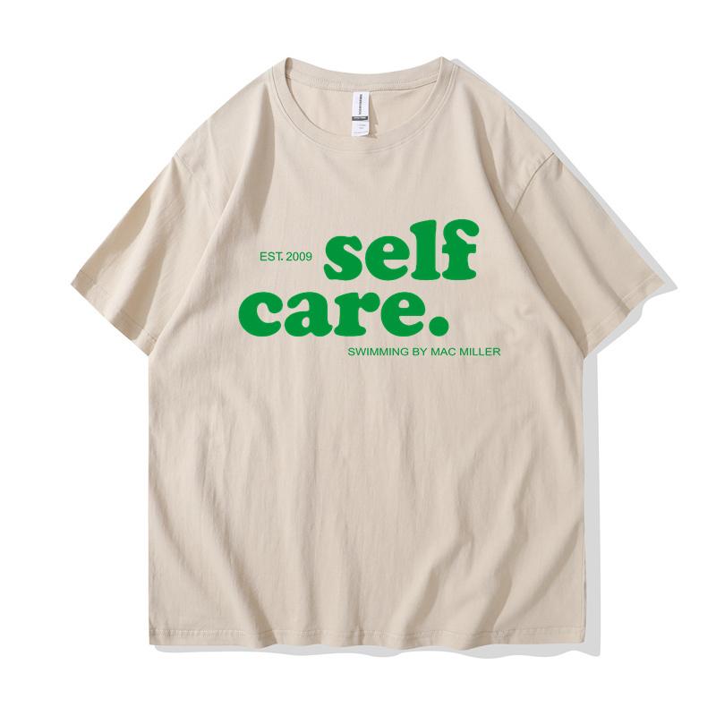 Футболки Macc Miller Self Care Heavy Mental Casual Men Tee Shirt Short Sleeve Summer Spring T Shirts Hip Hop Streetwear Clothes