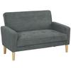 Two Seater Velvet Feel Sofa   Grey