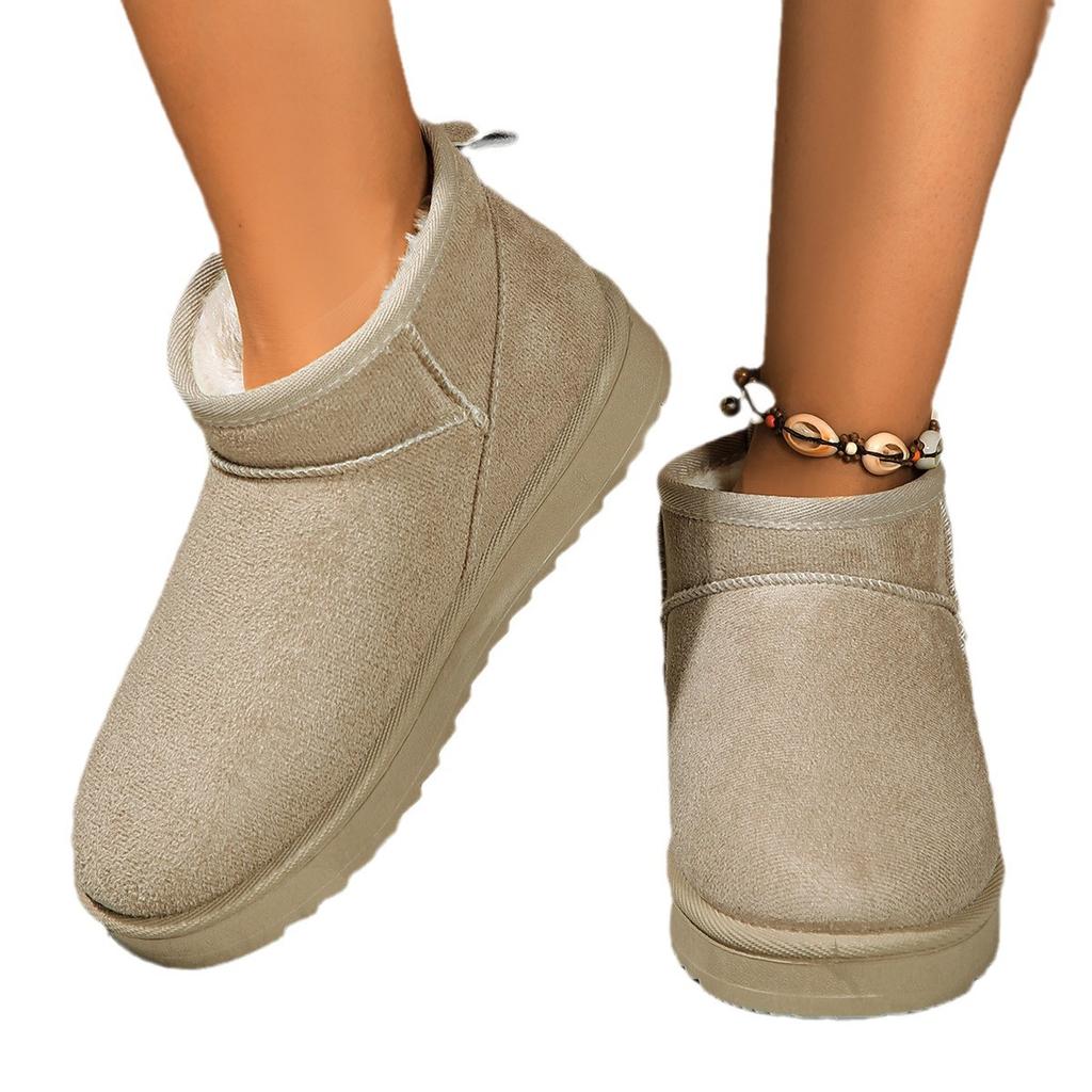 Snow Boots Women's Autumn and Winter Thick-soled Velvet Thickened Warm Cotton Shoes Northeast Outer Short Boots