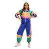 Halloween Couple Disco Outfits 70s Hippie Cosplay Costume Stage Performance