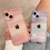Cute Watercolor Flowers Phone Case For iPhone 11 12 13 Pro Max XS Max X 14 15 Pro MAX Luminous Hard Shockproof Bumper Back Cover