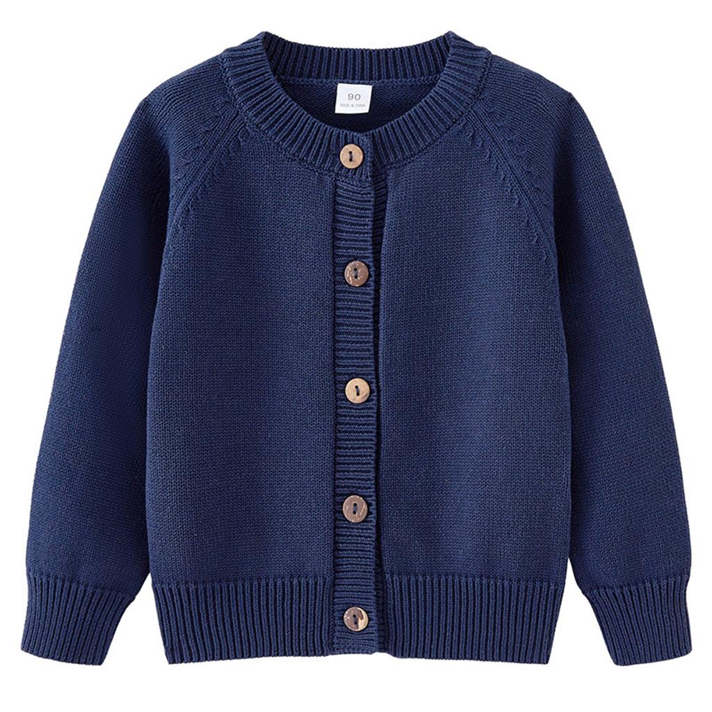 Children's Fashion Casual Cardigan Knitted Long Sleeve  Top