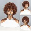 MERISIHAIR Рыжий оранжевый афро женский короткий курчавый вьющийся парик из синтетического волокна натуральный вьющийся парик для косплея повседневная одежда