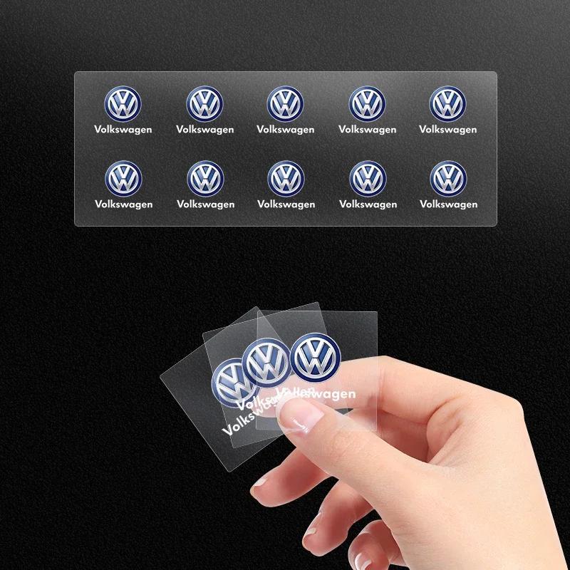 Car Metal Emblem Wiper Stickers Reflective Decor Decals Car Accessories For Volkswagen VW GTI R Golf Amarok Phaeton Teramont ID3