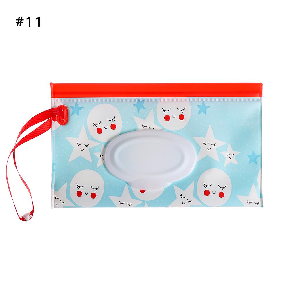 Чехол для влажных салфеток из ЭВА для детей, портативный держатель для салфеток, откидная крышка, многоразовый многоразовый косметический чехол с защелкивающимся ремешком, полезная коробка для салфеток